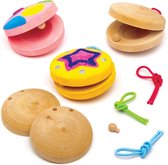Baker Ross Danskleppers van Hout (3 stuks) Knutselspullen en Speelgoed voor Kinderen
