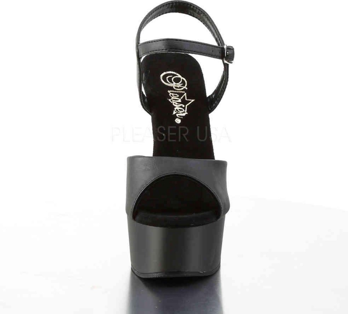 pleaser CAPTIVA-609 6 Ankle Strap PF Sandal W RS On Heel