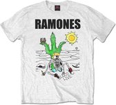 Ramones - Loco Live Heren T-shirt - M - Wit