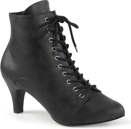 Pleaser Pink Label - DIVINE1020 Plateau Laarzen - US 9 - 39 Shoes - Zwart