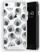 Selencia Hoesje Geschikt voor iPhone 6 / 6s / 7 / 8 / SE (2020) / SE (2022) Hoesje - Selencia Zarya Fashion Extra Beschermende Backcover - Feathers