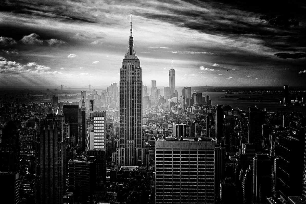 Canvasvooraandemuur.nl New York Skyline 11 Multi