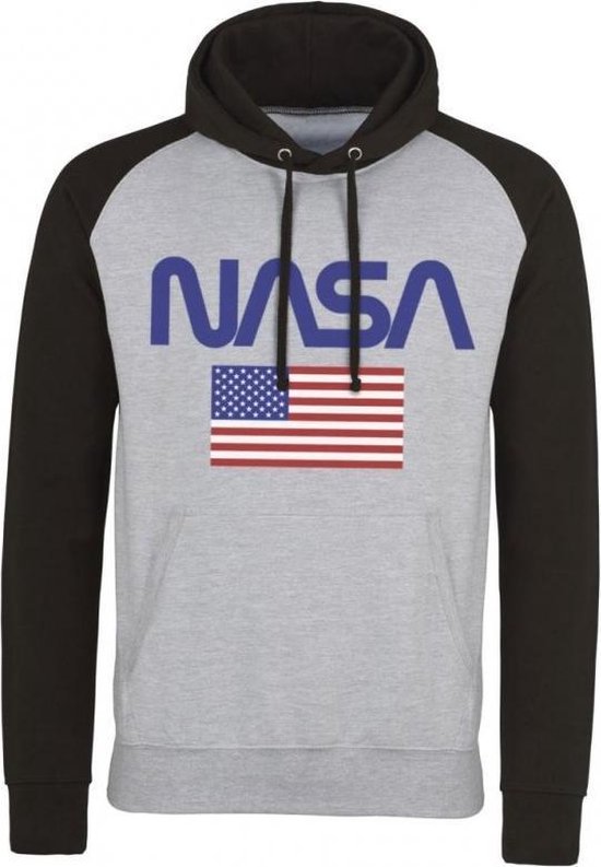 NASA Hoodie trui M United States Grijs Zwart bol