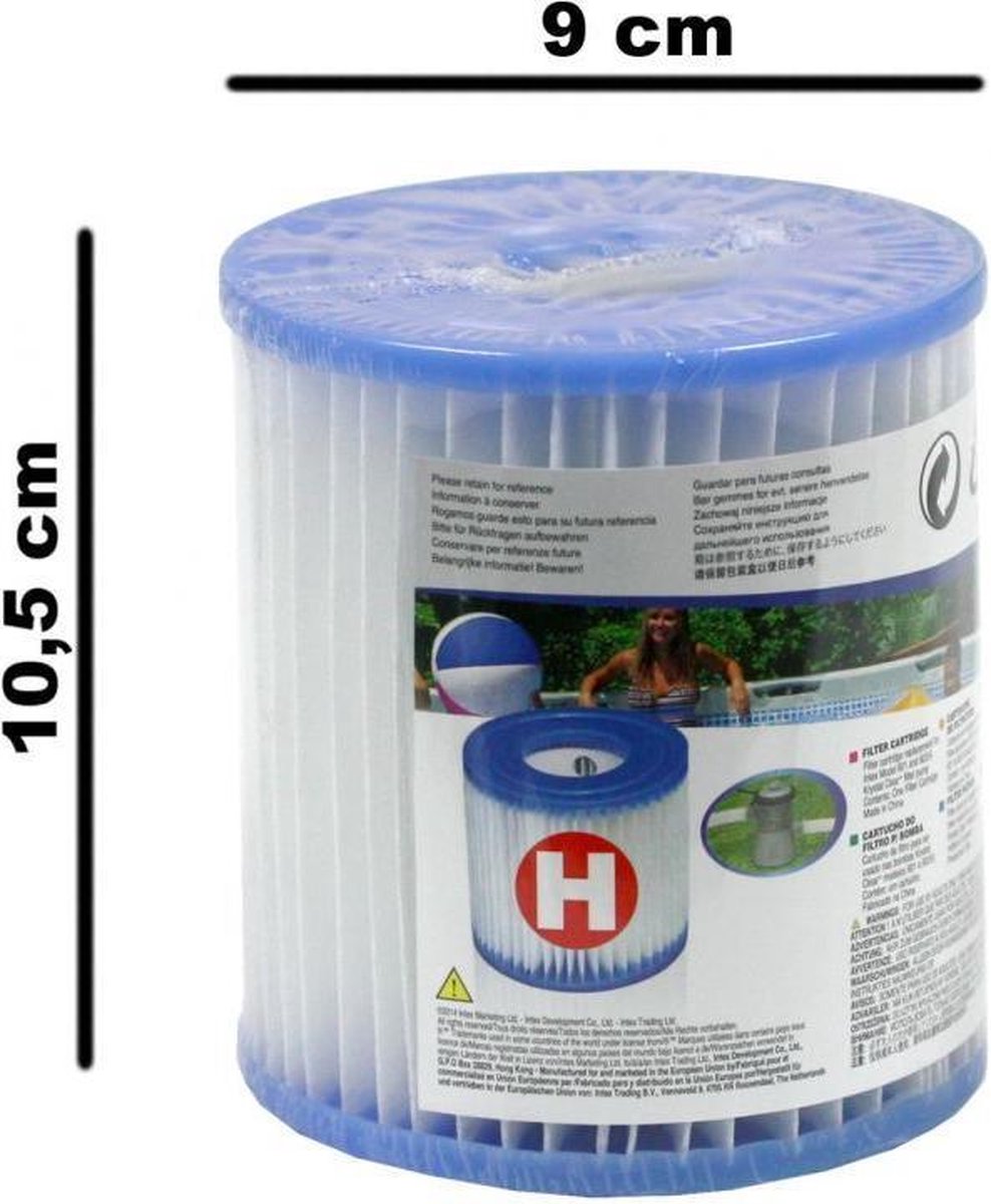Zwembad filters 6 stuks Intex type H pomp vervangingsfilters bol