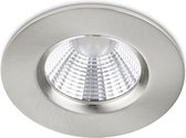 LED Spot - Inbouwspot - Trion Zagrona - 5W - Waterdicht IP65 - Dimbaar - Warm Wit 3000K - Mat Nikkel - Aluminium - Rond