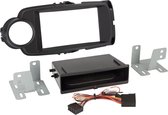 2-DIN Paneel Rubbertouch Inbay® Toyota Yaris 2014-219 Kleur: Rubbertouch Zilver