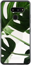 LG G8 ThinQ Hoesje Transparant TPU Case - Tropical Plants #ffffff