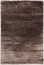 Tapijtenloods Pearl Effen Vloerkleed Taupe Hoogpolig - 80x150 CM