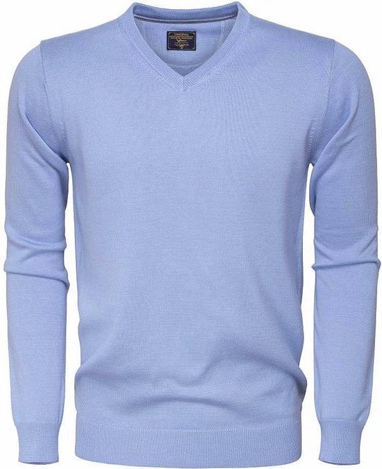 | Wam Denim Heren Trui V hals Lichtblauw Wam Denim truien en sweaters Bendelli