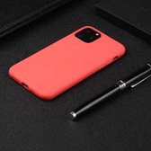 Voor iPhone 11 Candy Color TPU Case (rood)