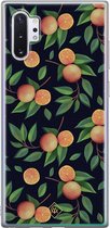 Samsung Note 10 Plus hoesje siliconen - Fruit / Sinaasappel | Samsung Galaxy Note 10 Plus case | multi | TPU backcover transparant