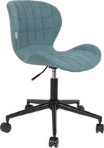 Zuiver chaise de bureau OMG Office noir/bleu