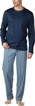 Mey Tweedelige Lange Pyjama Heren 18780 - 56 - Blauw