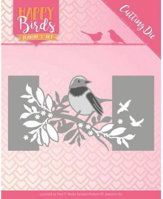 Foto: Bird sleeve happy birds cutting die van jeanine s art