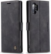 caseme - Hoesje geschikt voor Samsung Galaxy Note 10 Plus - wallet book case - magneetsluiting - zwart