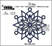 Crealies X-tra sneeuwvlok A CLXtra122 66 x 68 mm