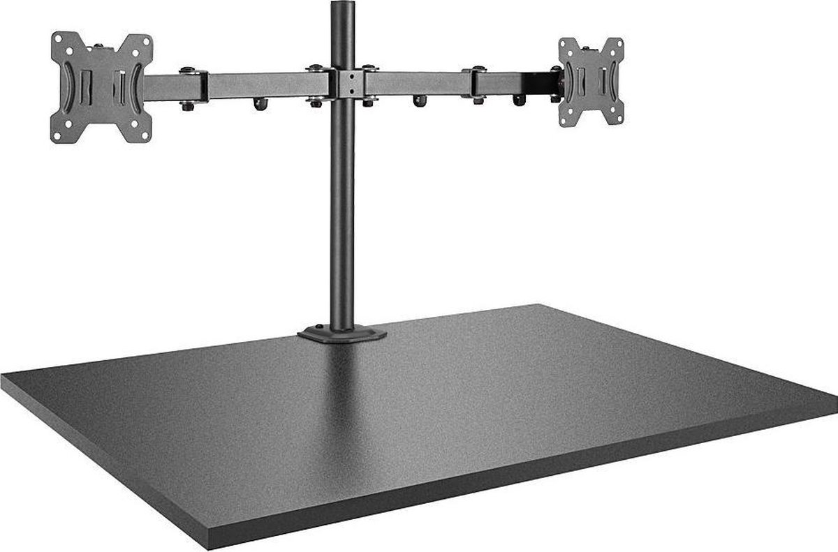 LINDY Monitor-tafelbeugel 2-voudig 43,2 cm (17) - 71,1 cm (28) Kantelbaar en zwenkbaar