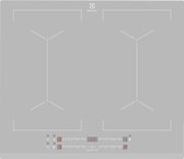 Electrolux EIV64440BS Zilver Ingebouwd 60 cm Zone van inductiekookplaat 4 zone(s)