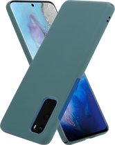 Slim case Samsung Galaxy S20 - groen met Privacy Glas