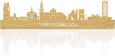 Skyline 's-Hertogenbosch Eikenhout - 120 cm - Woondecoratie design - Wanddecoratie - WoodWideCities