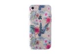 Buenos Bloemen Backcase Hoesje iPhone 8 / 7 / SE (2020) - Transparant