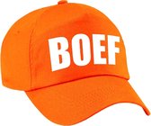 Verkleed Boef pet / baseball cap oranje voor jongens en meisjes - verkleedhoofddeksel / carnaval