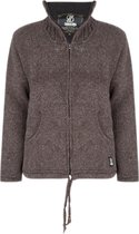 SHAKALOHA Gebreid Wollen Vest Heren/Uni met voering - M Flash Collar Choco XXL