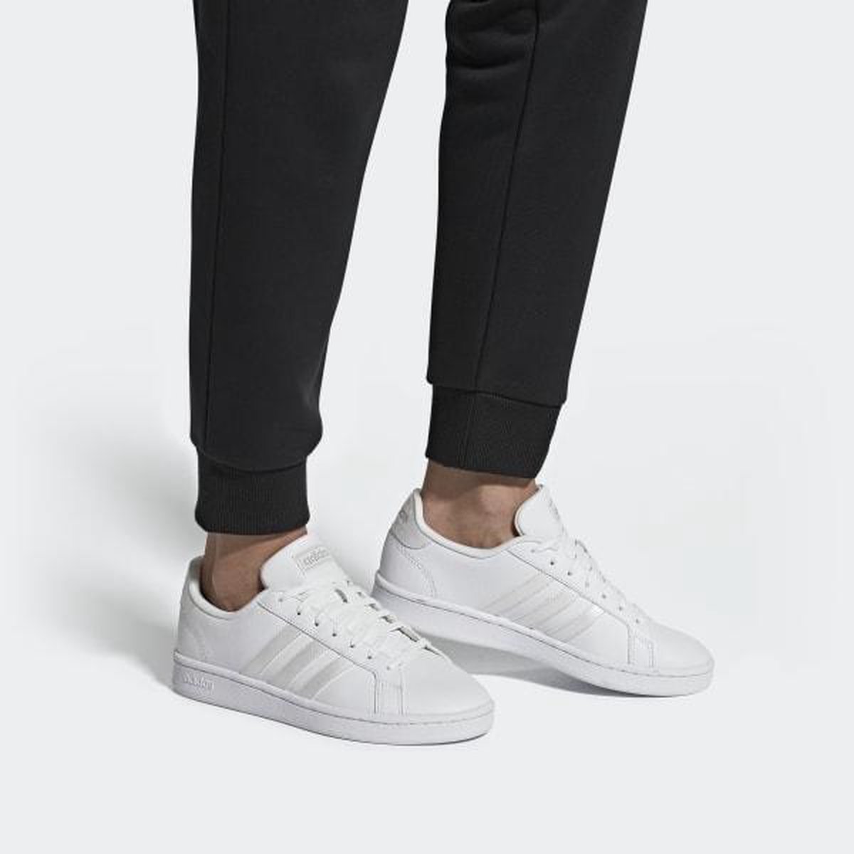 adidas Grand Court Sneakers - Maat 41 1/3 - Vrouwen - wit/ zilver | bol.com