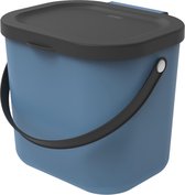 ROTHO système de recyclage des déchets ALBULA 6 l bleu | Bac à compost pour plus de durabilité à la maison