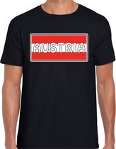 Oostenrijk / Austria landen t-shirt zwart heren 2XL
