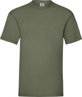 5-Pack Maat L - T-shirts olijf groen heren - Ronde hals - 165 g/m2 - Ondershirt shirt - Olijf groene katoenen shirts voor mannen