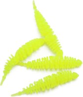 Troutlook Shaky Worms 6.0cm - Neon Chartreuse - Geel