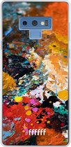 6F hoesje - geschikt voor Samsung Galaxy Note 9 -  Transparant TPU Case - Colourful Palette #ffffff