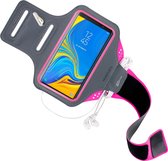 Mobiparts Comfort Fit Sport Armband Samsung Galaxy A7 (2018) Roze