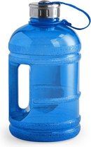 Waterfles met handvat en vaste dop - Sportfles - 1900ML - Blauw