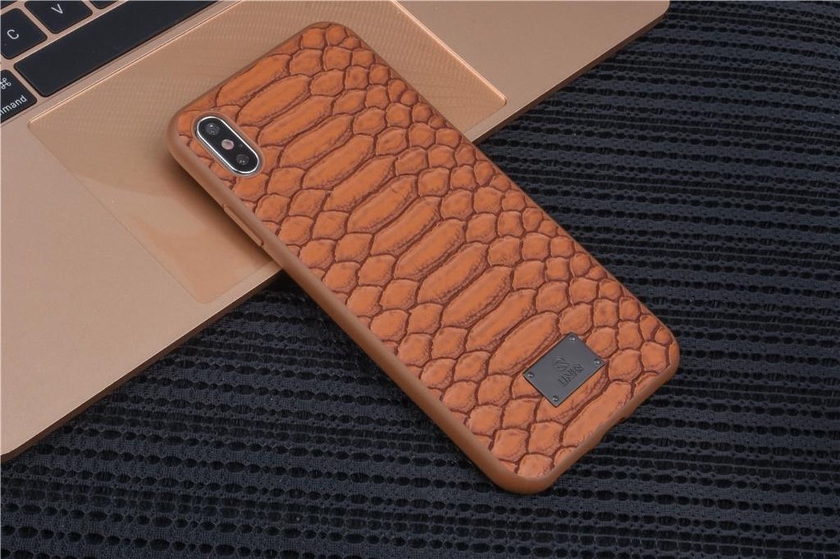 Backcover hoesje voor Apple iPhone Xs Max - Bruin