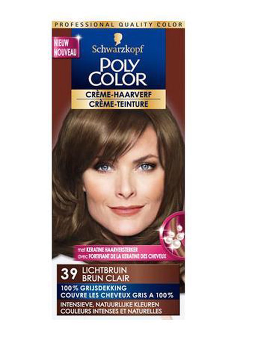 Schwarzkopf Poly Color Haarverf Creme - 39 Lichtbruin