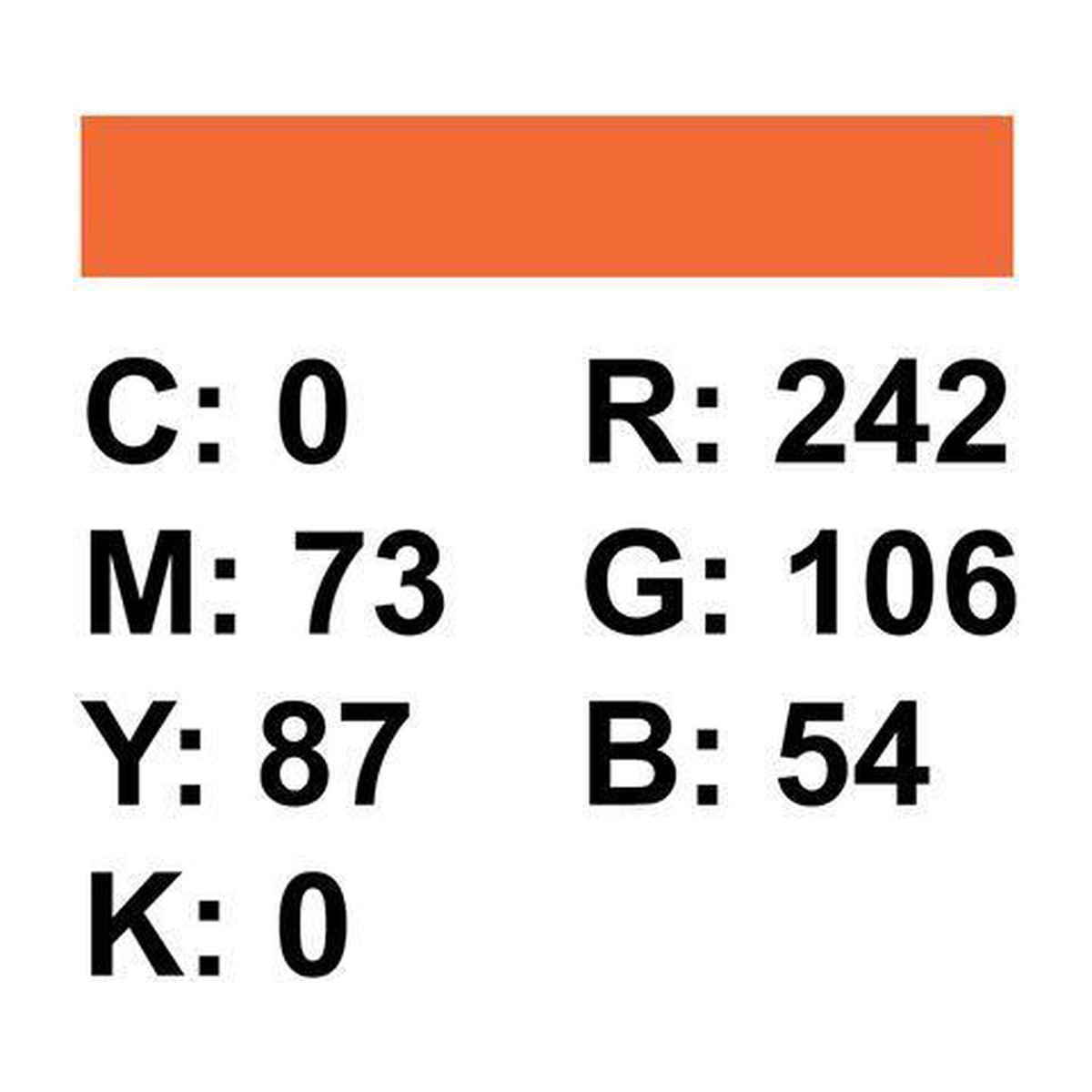 Superior Achtergrondpapier 39 Bright Orange 2,72 x 11m