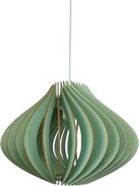 wodewa moderne hanglamp hout plafondlamp VENTUS blauwe LED E27 duurzame plafondlamp berkenhout houten lamp in hoogte verstelbare hanglamp