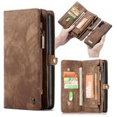 CaseMe Vintage portemonnee hoesje Samsung Note 10 Bruin