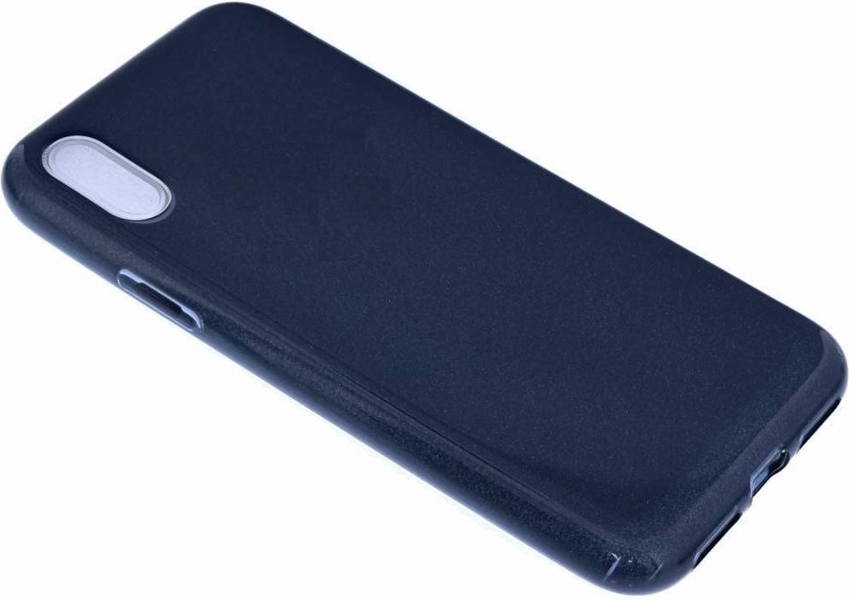 iPhone Xr Zwart Glitter TPU Back Cover Hoesje