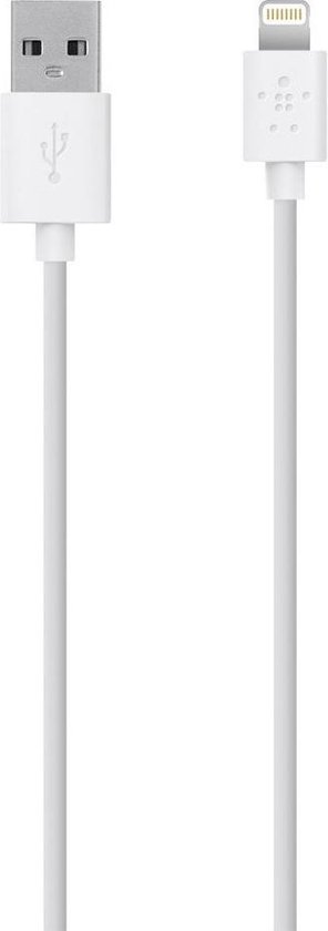 Câble de téléphone portable Celly USBLIGHT USB A Lightning White