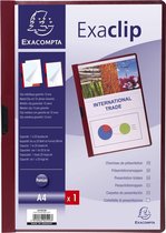 25x Presentatiemap Exaclip - A4, Bordeaux