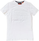 Superdry stevig zacht wit slim fit t-shirt valt 1 maat kleiner - Maat S