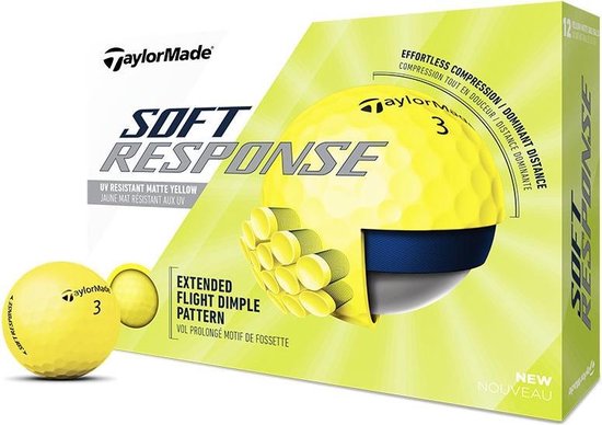 Efficiënt Effectiviteit Siësta TaylorMade Soft Response Golfballen 2020 - Dozijn / 12 stuks - Geel |  bol.com