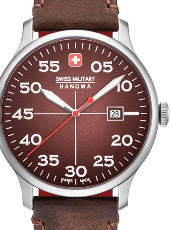 Afhankelijkheid Schaap Missend SWISS MILITARY HANOWA Active Duty horloge - Bruin | bol.com