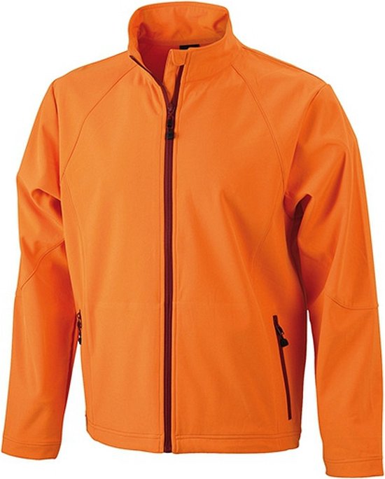 HRM Heren Softshell Jas met Capuchon, Koningsblauw Maat XL I