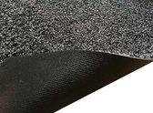 Ikado Katoenen droogloopmat op maat zwart 58cm, ecologisch 58 x 160 cm