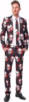 Halloween schedel print heren kostuum M (48-50)