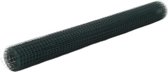 Kippengaas 10x1,5 m staal met PVC coating groen